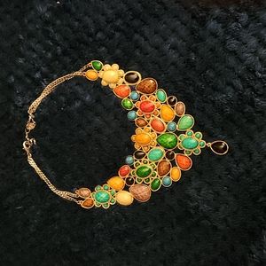 Gold necklace, statement piece